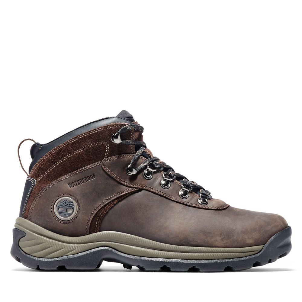 Botas de Montaña Timberland Hombre Flume Mid Waterproof Marrones Oscuro - Chile WDQ-834192